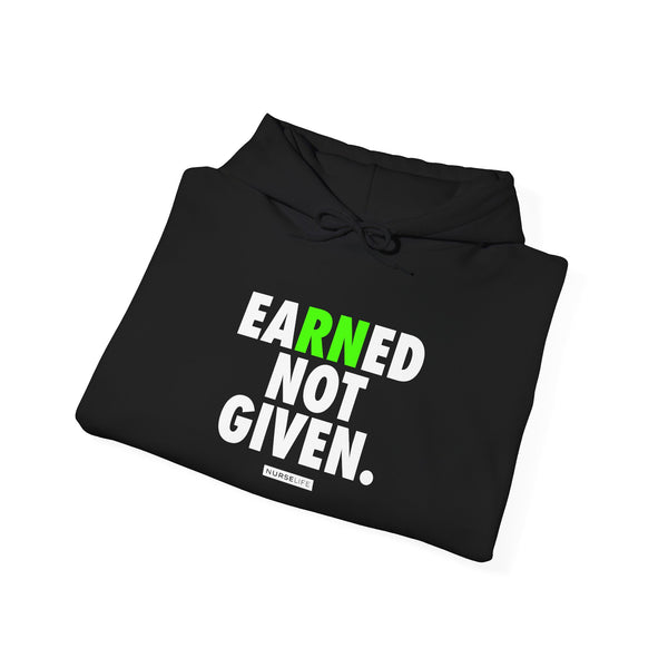 Earned Not Given - Bolt Green - Unisex Hoodie