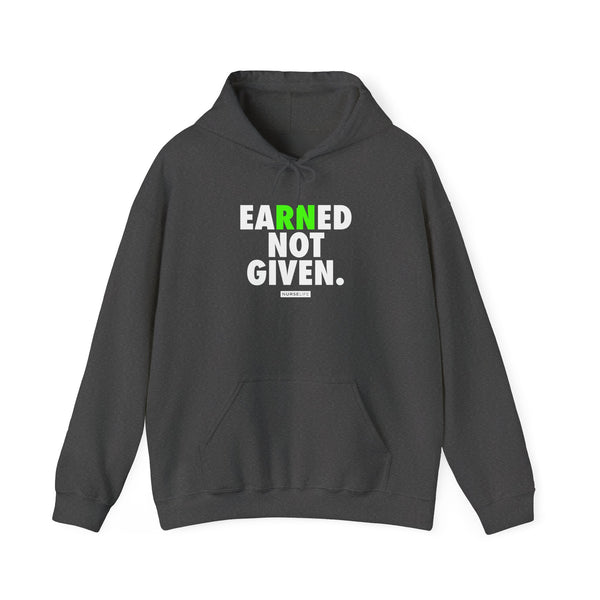 Earned Not Given - Bolt Green - Unisex Hoodie