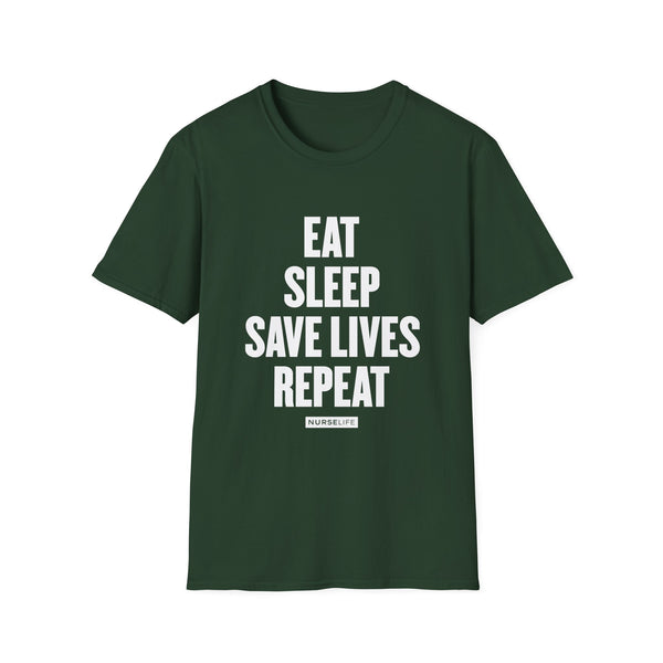 Eat, Sleep, Save Lives, Repeat - T-Shirt