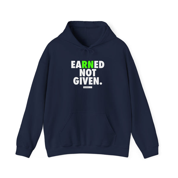 Earned Not Given - Bolt Green - Unisex Hoodie