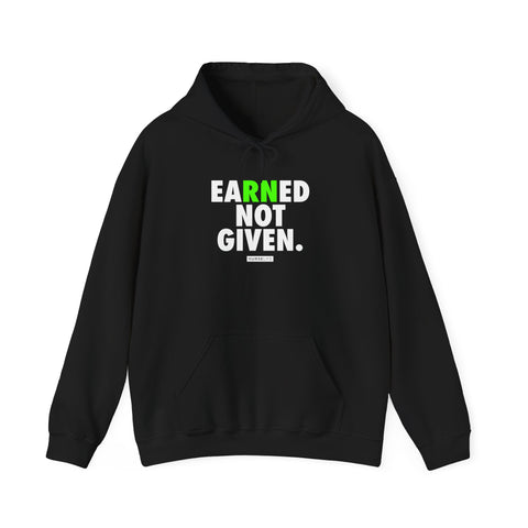 Earned Not Given - Bolt Green - Unisex Hoodie