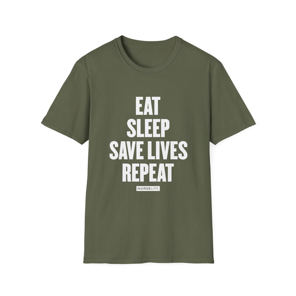 Eat, Sleep, Save Lives, Repeat - T-Shirt