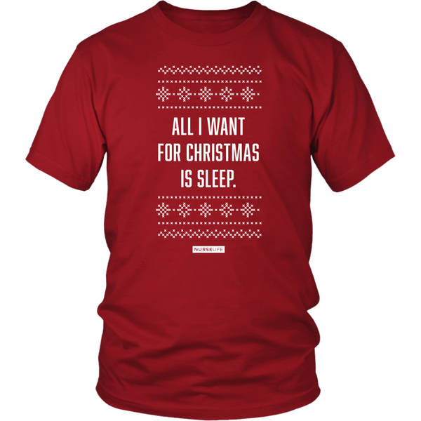All I Want for Christmas is Sleep - Men's T-Shirt
