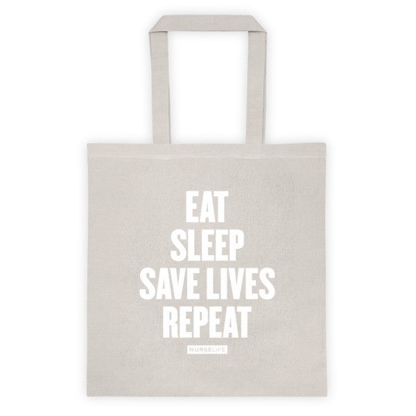 Eat, Sleep, Save Lives, Repeat - Tote bag - NurseLife
 - 2
