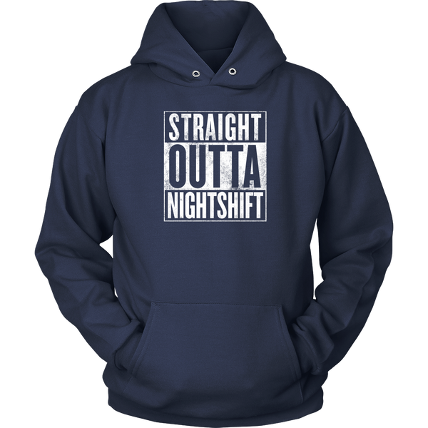 Straight Outta Night Shift - Unisex Hoodie - NurseLife
 - 5