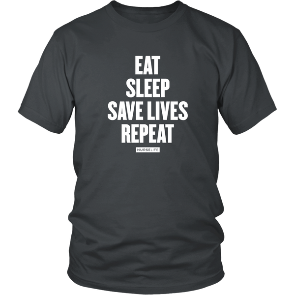 Eat, Sleep, Save Lives, Repeat - NurseLife
 - 4