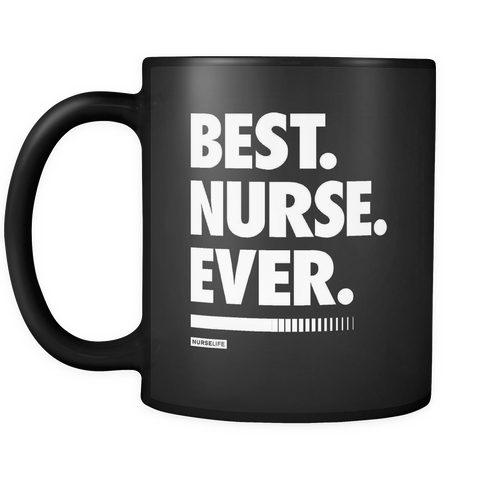 Best Nurse Ever - Black Mug